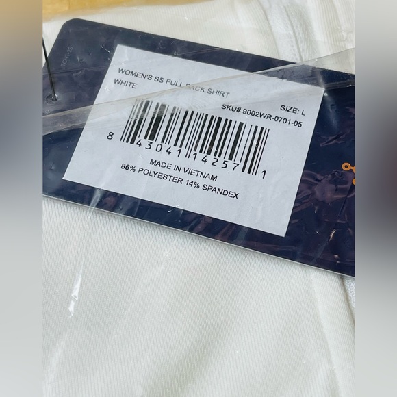 TOMMIE COPPER Full Back Support Shirt | Women's Short Sleeve Size L - Picture 9 of 9